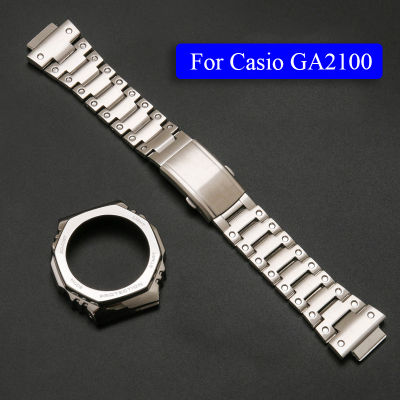 GA2100 GA-2110 1st Generation การปรับเปลี่ยนกรอบโลหะสแตนเลสสำหรับ Casio GA-2100 GA2110 Series สแตนเลสสตีลนาฬิกา Refit นาฬิกาสำหรับผู้ชายหรูหรา
