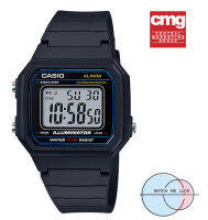 Casio ของแท้ 100% นาฬิกาผู้ชายทางการ W-217H-1A สายยางประกัน CMG