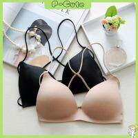 P-CUTE ใหม่ ผู้หญิง ไม่เป็นทางการ เซ็กซี่ ชุดชั้นในเบาะ สายไขว้ เสื้อกล้าม Bralette Bra