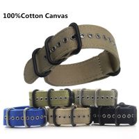 18mm 20mm 22mm 24mm High-Grade Canvas NATO Strap Outdoor Sports Thick Nylon Waterproof Watch Band 9.21