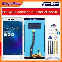 MagicMeta หน้าจอจอ LCD แบบดั้งเดิมสำหรับจอแสดงผล Asus Zenfone 3 Laser ZC551KL เครื่องอ่านพิกัดหน้าจอสัมผัสแทนการประกอบสำหรับ ZC551KL แสดงผลหน้าจอ Asus Zenfone 3 Laser ZC551KL