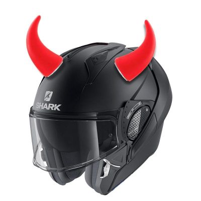 №❒ 2 Pcs Helmet Short Decoration Stickers Devil Horns Motorcycle Bicycle Helmet Styling Headwear Decor Helmet Accessories