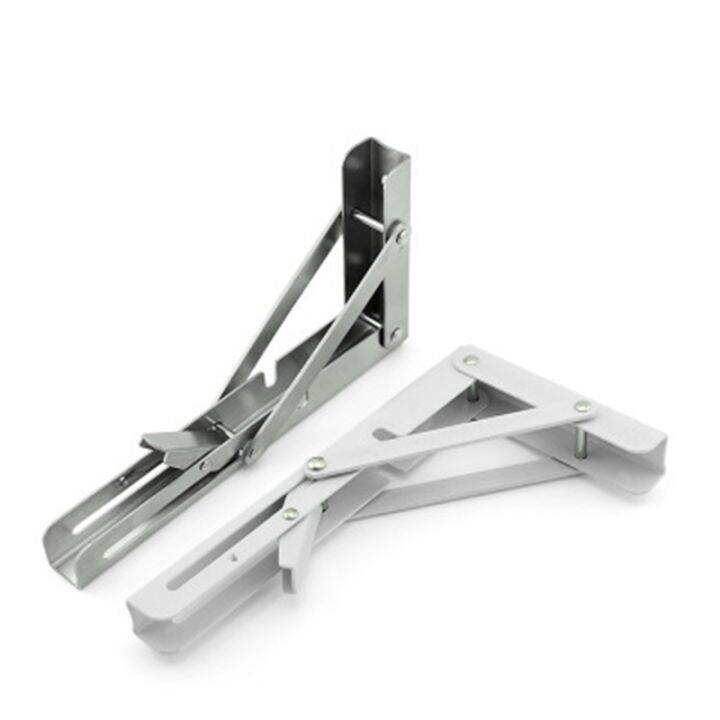 1pcs-folding-shelf-brackets-heavy-duty-stainless-steel-collapsible-shelf-bracket-for-table-work-space-saving-diy-bracket