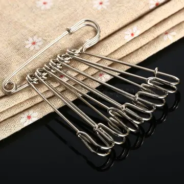 5 PCS Stainless Steel Safety Pins Large, Large Safety Pins, 5 inch