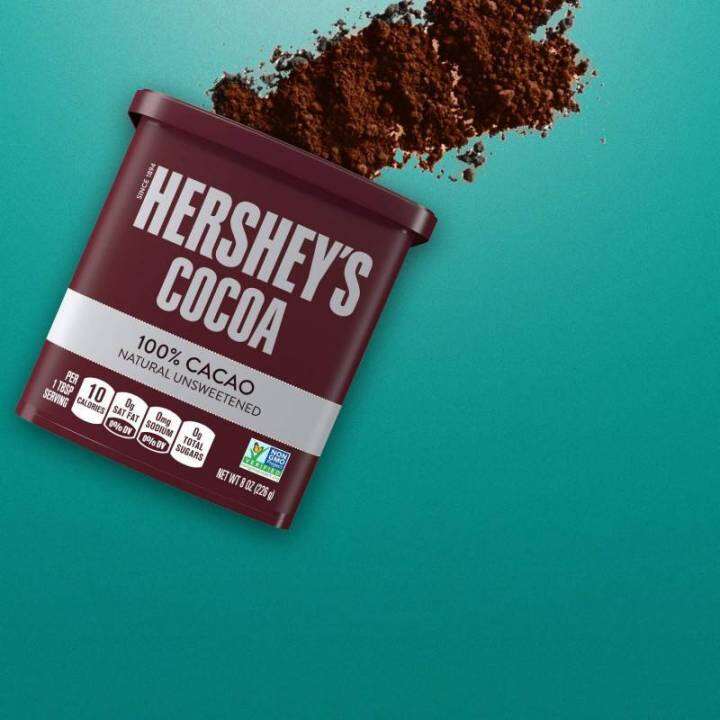 พร้อมส่ง-ผงโกโก้-hersheys-100-cocoa-powder-เฮอร์ชี่ส์โกโก้ผง-100-ขนาด-226g-8ออนซ์-ผงโกโก้แท้100