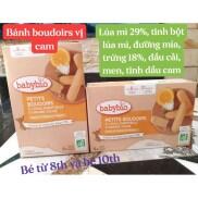 Bánh quy ăn dặm hữu cơ vị hạt phỉ VỊ CAM Babybio 160g  12 tháng
