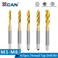 【cw】 XCAN Thread 4/5pcs M4 M5 Metric Sprial Bit Threading Tools 6542 Screw ！