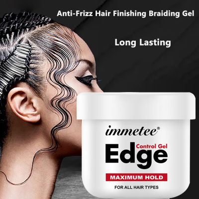 Hair Finishing Braiding Gel Long Lasting Strong Anti-Frizz Waxes Smooth Greasy Hairs Hold Styling Frizziy Non Hair