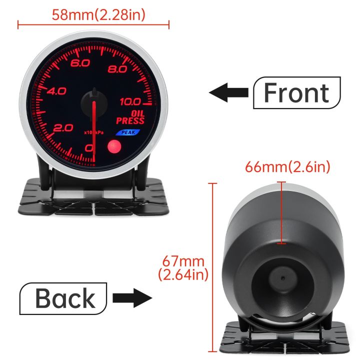 universal-auto-12v-52mm-8-color-racing-car-oil-pressure-water-oil-temp-egt-exhaust-temp-turbo-boost-tachometer-gauge-meter