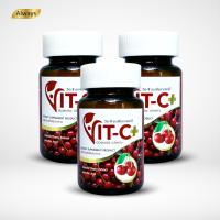 วิตามินซี Vitamin C Acerola Cherry Sydney Vit C Plus Zinc วิตามินซีเข้มข้น (30 เม็ด X 3 กระปุก)