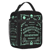 Spirit Ouija Board Witchcraft Thermal Insulated Lunch Bag Halloween Occult Portable Lunch Container for School Storage Food Box