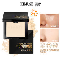 KIMUSE Oil Control Waterproof Flawless Matte Finish Powder With Mirror Soft-Focus Effect Setting Powder Black Gold Galaxy Collection