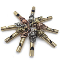 Dongguan Broken Copper Skull Survival Whistle Pure Copper Ghost Head Whistle Car Keychain Hanging Piece Pendant Skull ss Whistle