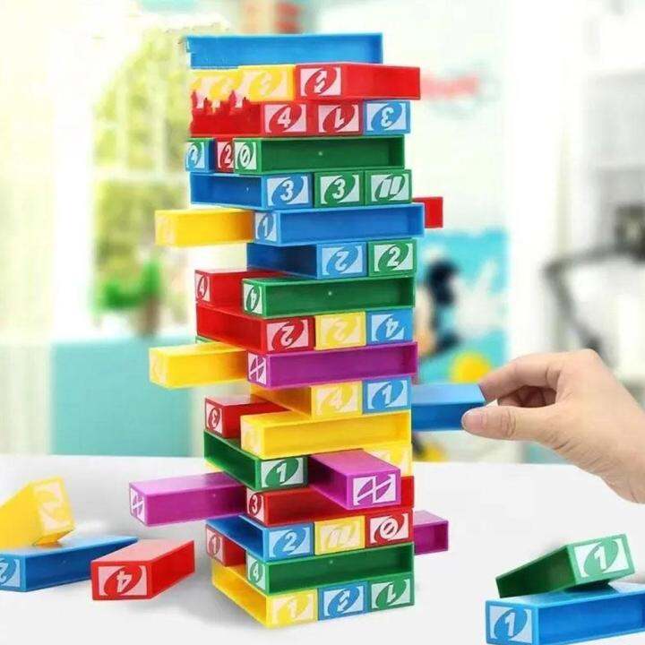 Jenga Building Block Tabletop Game Jenga Family Parentchild