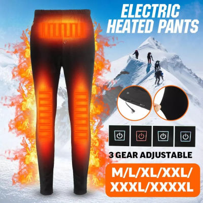 2021Winter Heated Pants Men Self Heating Pants Women Outdoor Hiking Warm Slim USB Trekking Skiing Electric Thermal Pants Trousers