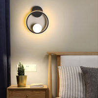 Modern Wall Lamp Nordic Coffee Ho Industrial Guest Bed Room Bedside Aisle Staircase Restaurant Porch Light Simple Lighting