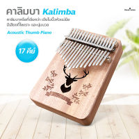 เปียโนนิ้วมือ เครื่องดนตรี kalimba เปียโน คาลิมบา 17 คีย์ Acoustic Thumb Piano แบบพกพา