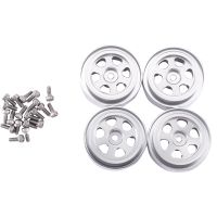 4Pcs 1.0 Inch Metal Beadlock Wheel Rim Wheel Hub for TRX4M 1/18 RC Crawler Car Upgrade Parts Accessories