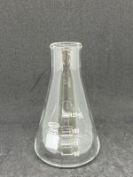 ขวดชมพู่ ขวดรูปชมพู่แก้ว ขวดเออเลนเมเยอร์ Erlenmeyer Flask 125ml ยี่ห้อ GLASSCO ประเทศอังกฤษ