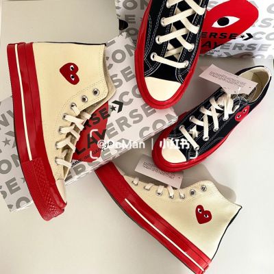 2024 On Hand NEW s 12th Anniversary of CDG PLAY Canvas Shoes Women And Men