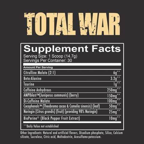 redcon1-total-war-pre-workout-30-servings-strawberry-kiwi-beta-alanine-caffeine-boost-energy-increase-endurance-and-focus-preworkout-เพิ่มแรง-เพิ่มพลัง-พรีเวิร์คเอาท์