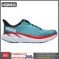 [[ ลิขสิทธิ์แท้ ]] รองเท้าวิ่งหนานุ่มและเบา เหมาะสำหรับในทุกๆ วัน HOKA ONE ONE MENS CLIFTON 8 REAL TEAL AQUARELLE 1119393-RTAR  รองเท้าลำลอง รุ่นท็อป โดดเด่นด้วยการออกแบบและลายที่สวย เป็นเอกลักษณ์ ไม่เหมือนใคร