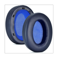 1 Pair Headphone Earpads Soft Protein Leather Earpads for Sony WH-XB910N XB910N Navy Blue