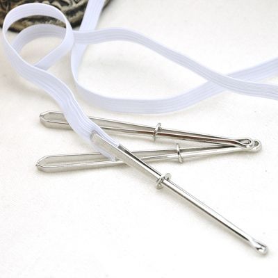 【CC】 1/3pcs Garment Sewing Tools Elastic Band Tape Punch Threader Wear Clamp (Wear Rope)