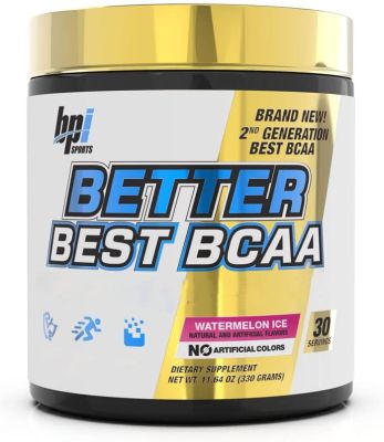 BPI Sports Better Best BCAA- Watermelon Ice (30 Servings) BCAA Powder - All-in-One Amino Acids, Citrulline &amp; MCT LEAN MUSCLE  RECOVERY PERFORMANCE &amp; ENDURANCE บีซีเอเอ อะมิโน
