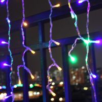 5M Christmas Lights Droop 0.4-0.6m curtain icicle string led lights 220V110V New year Garden Xmas Wedding Outdoor Decoration