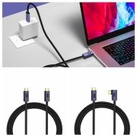 FVDGBDF USB ชนิด C USB4.0สายเคเบิลข้อมูล20Gbps 20โวลต์/5A สนับศอก สายชาร์จเร็ว สายชาร์จโทรศัพท์มือถือ 0.5-3M ค่ะ สายเคเบิลข้อมูลมือถือ ชาร์จโทรศัพท์มือถือได้