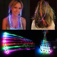 【CW】 1Pcs LED Flashing Hair Braid Glowing Luminescent Hairpin Novetly Girls Hair Ornament Party Gift New Year Party Christmas