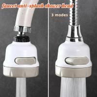 3 Modes Faucet Aerator Moveable Flexible Tap Head Shower Diffuser Rotatable Nozzle Adjustable Booster Faucet Kitchen Accessories