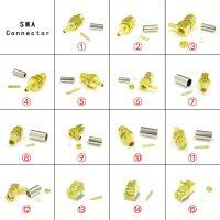 卍 1PC SMA Male/ Female RF Coax Connector For RG316 RG174 RG58 RG142 RG405 Cable Wholesale Price