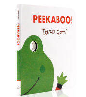 Peekaboo Tibetan cat paper book childrens picture book English original picture book taro Gomi Works Japanese Picture Book Master Wuwei taro works childrens English Enlightenment reading parent-child interactive paperboard book