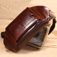 YIANG Brand Genuine Leather Designer Mens Fanny Waist Packs Hip Belt Bags Shoulder Messenger Bags For Men Crossbody Bag Male Waist Fanny Packs For Men Fashionable Belt Handbag Cow Leather Pouch Vintage Cowhide Mens Chest Packs Money Pocket For Women