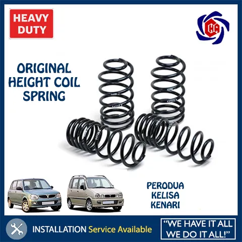 Perodua Kelisa Kenari Original Standard Height Heavy Duty Coil Spring Front Rear Lazada