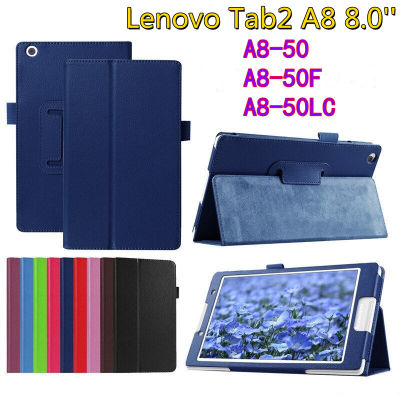 พลิกสมาร์ทที่ครอบคลุมกรณีสำหรับ Lenovo Tab2 A8 U Ltrathin ที่มีน้ำหนักเบาปกคลุมสำหรับ Lenovo Tab 2 A8-50 A8-50F A8-50LC 8 "กรณี
