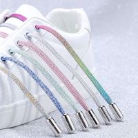 Elastic No Tie Shoelaces Colorful Flat Shoe laces Sneakers shoelace Metal Lock Lazy Laces for Kids Adult One size fits all shoes