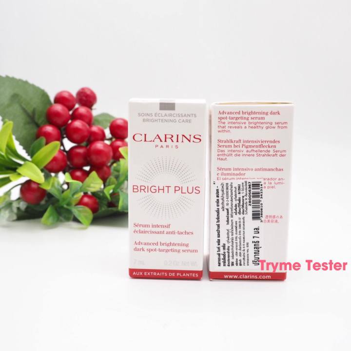 ของllท้-ฉลากไทย-clarins-bright-plus-advance-brightening-dark-spot-targeting-serum-7-ml