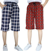 ส่งไว กางเกง plaid short  ลายสก็อตขาสั้นเลยเข่า  มีเชือกผูกรูดได้ มีกระเป๋าซิป ผ้าหนังไก่ใส่สบาย (501# 507#)