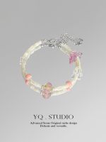 YQ.STUDIO สร้อยข้อมือลูกปัดแก้วอ่อนโยนสำหรับผู้หญิงในฤดูร้อนอินเครื่องประดับเพื่อนนักเรียนที่เรียบง่ายและหลากหลาย ?《ต้นฉบับ》！△✟✐