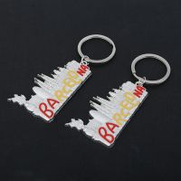 Barcelona Keychain Spain Commemorative Chain Barkeno Gothic Alloy Electroplating Drip Souvenir