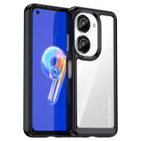 Asus ZenFone 9 Case, RUILEAN Transparent Hard Back with Shockproof Enhanced Side Protective Bumper Phone Cover for Asus ZenFone 9