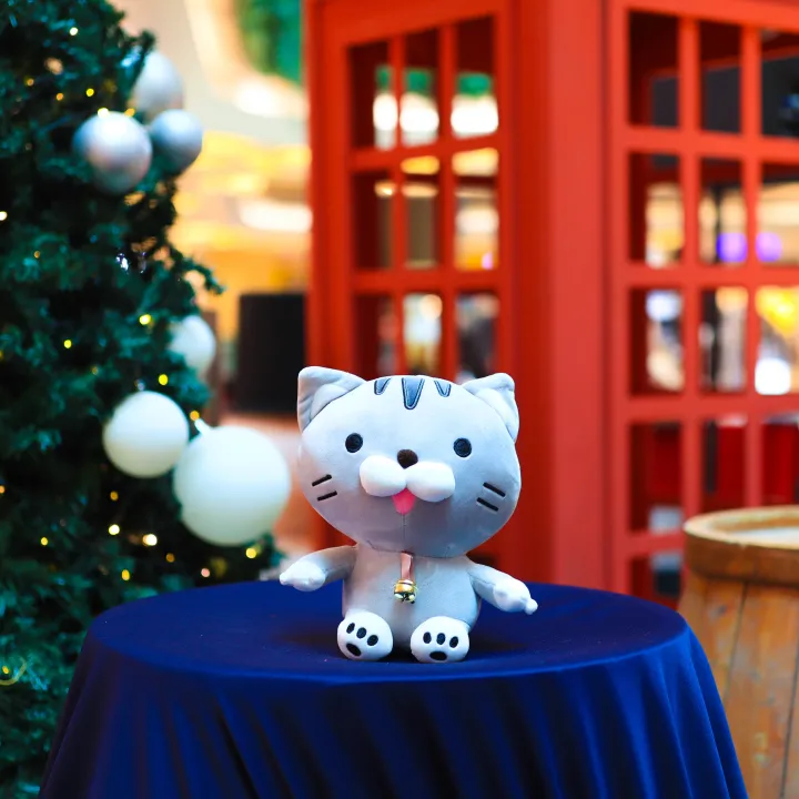 24cm Cat Sit Plush Toy Stuffed Toy Super Soft Material Cartoon Kitty ...