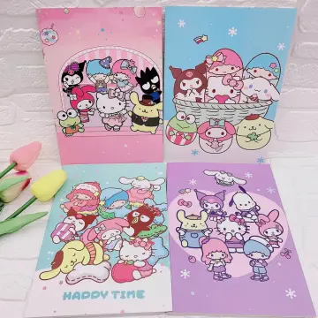 New Sanrio Kawaii Kuromi Notebooks Student School Supplies Planner Writing  Paper for Students Office Supplies