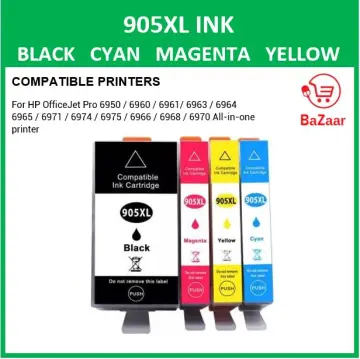 Aecteach 903 XL Full Ink Cartridge for HP 903XL For HP903xl Compatible for  HP Officejet Pro 6950 6960 6970 6975 Printer
