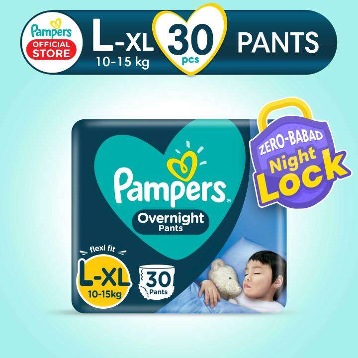 Pampers Overnight Pants Diapers Large 30s x 1 pack (30 pcs) Lazada PH
