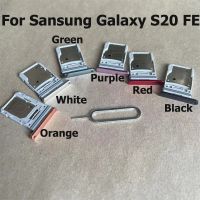 ของแท้สำหรับ Galaxy S20 FE ซิมช่องเสียบบัตร SM-G780F ซ็อกเก็ตแบบเปลี่ยนซิมเครื่องอ่านการ์ดที่ใส่ถาด