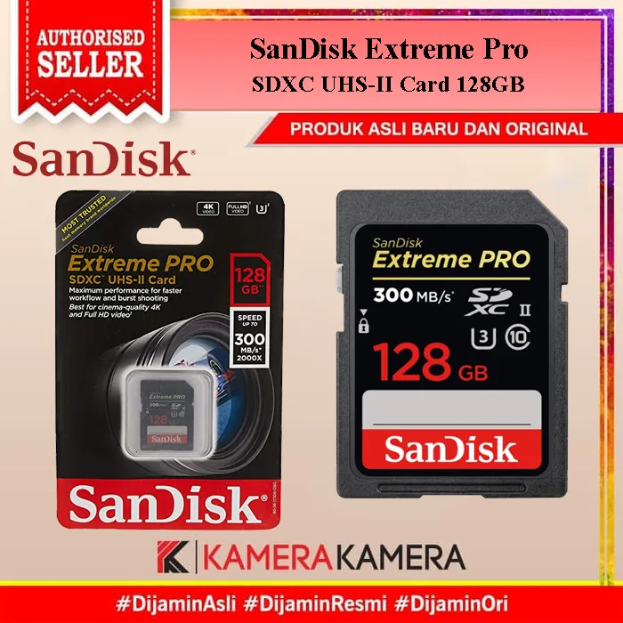 Sandisk карта памяти sdxc extreme pro sdxc uhs ii 300mb s 64gb